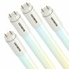 Luxrite 4FT T8 LED Tube Light Bulbs 12W/15W/18W Up to 2250LM 5CCT 3000K-6500K Ballast Bypass, 4PK LR34238-4PK